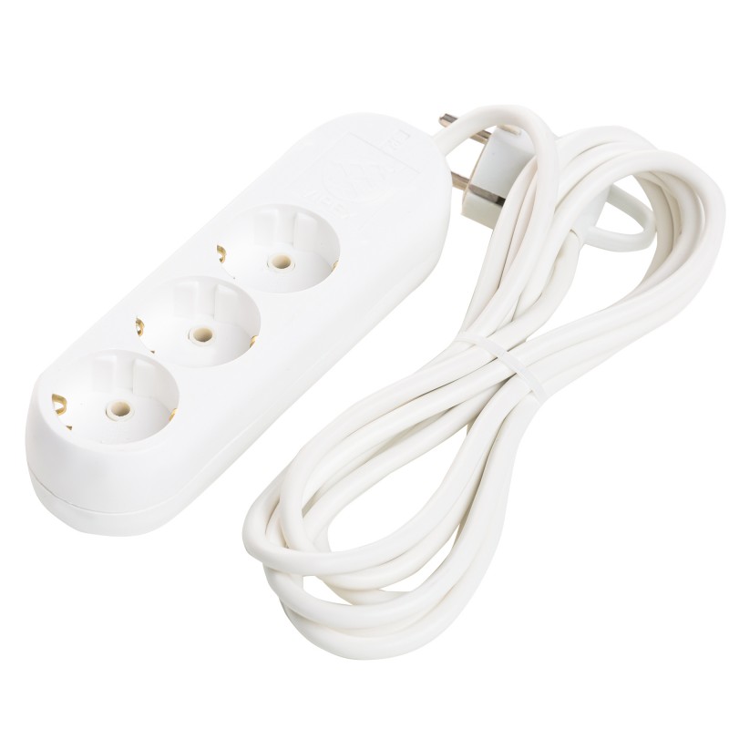 Microfon Profesional, cu Cartela GSM (NanoSIm), Integrat in Prelungitor Clasic 220V Triplu - Activare Vocala [MI3]